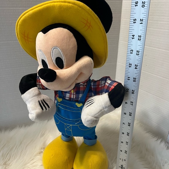 Disney Singing Farmer Mickey Mouse Plush Sings Old McDonald Had a Farm 16” - Picture 3 of 9